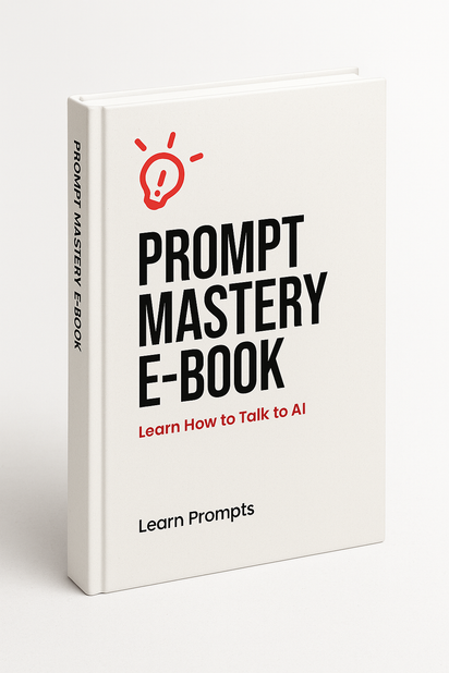 Prompt Mastery E-Book: Learn How to Talk to AI